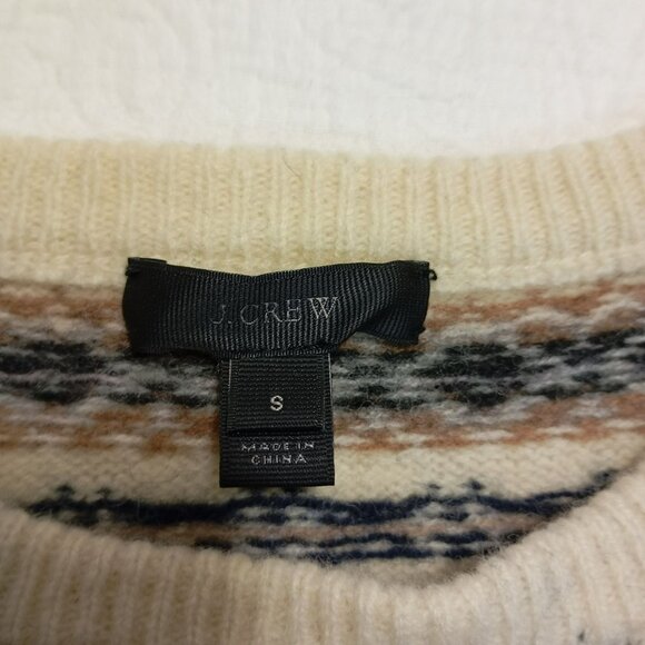 J. Crew Sweater 100% Lambs Wool Womens Size Small Fair Isle - Picture 2 of 10